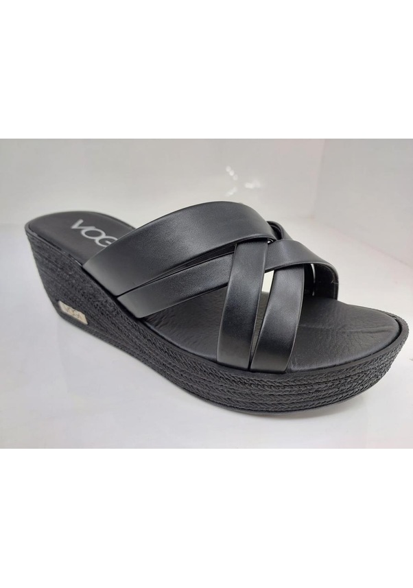 Resim Voga 2004 Dolgu Topuk Comfort Casual Kadın Terliği 001 