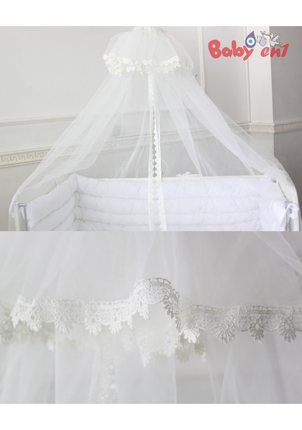 Resim Babyen1 Tüm Beşiklere Uyumlu Ayarlanabilir Aparatlı Cibinlik 