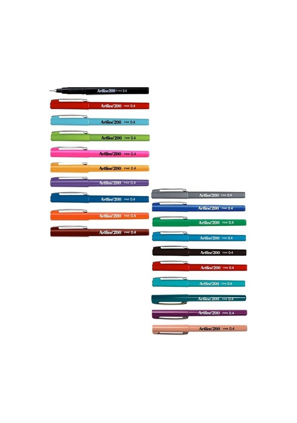 Artline 200 Feinliner | 0,4 Mm, Lila/magenta | Wischfest, Pigmentiert | Für Viele Oberflächen