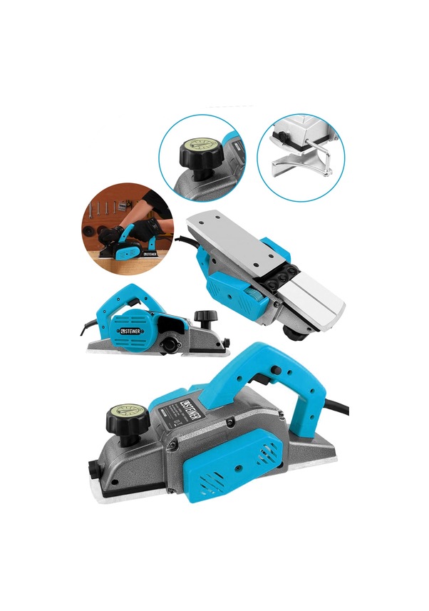 Resim Steiner 4200 Watt Sjs Bakır Sargılı Planya Rende Makinesi Mavi 