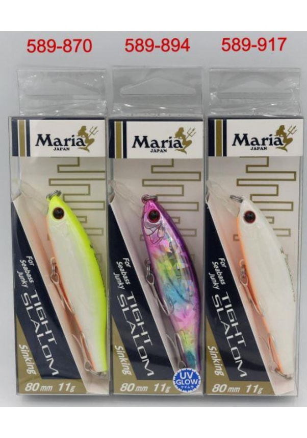 Leurre Maria Tight Slalom 80mm - 11 Grammes - Couleur S03H - Pêche En Mer