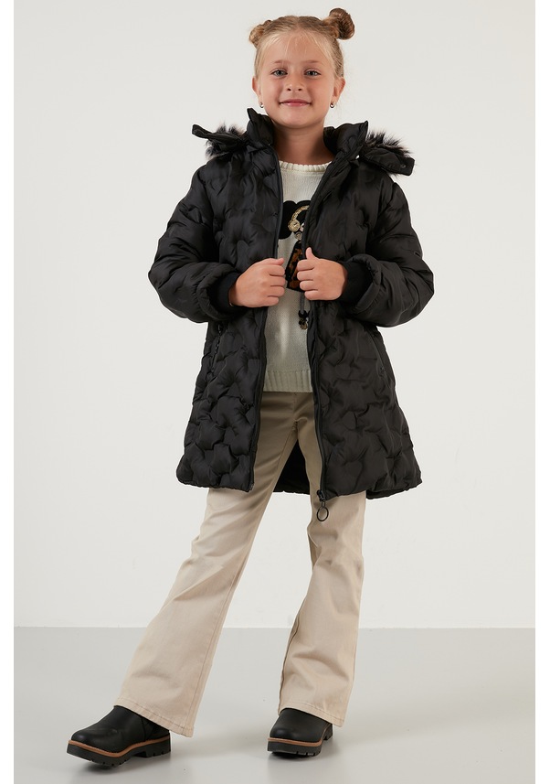 Lela Kız Çocuk Mont 5760003-Siyah