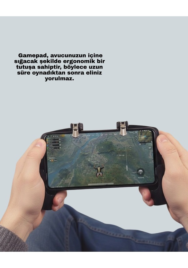 Resim Bfs Gerçekçi Oyun Deneyimi Sunan Dört Parmak Mobil Gamepad 