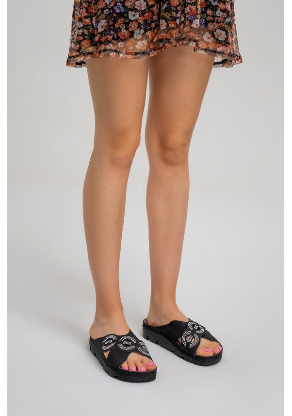 Resim Carlaverde Anatomic Kadın Terlik 220507 Sıyah Siyah 