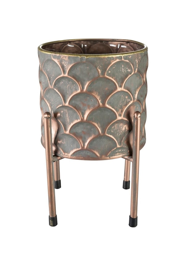 Resim Lauri Lila Metal Saksı 