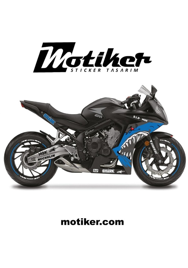 Honda Cbr650f Shark Sticker Etiket Modeli Fiyatları ve Özellikleri