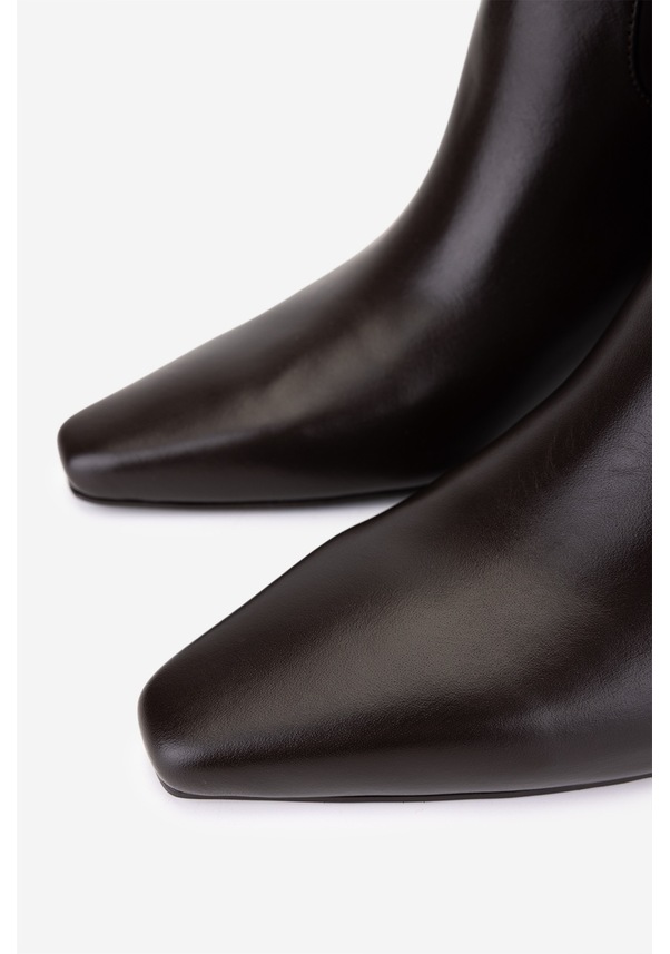 Resim Valmenti Kadın Hakiki Deri Kahverengi Topuklu Çizme 594 5840 Bn Czm Sk25-26 Kahve Dr Kahverengi 