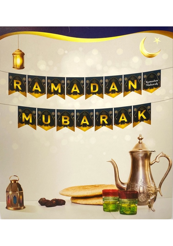 Eid Mubarak Hangende Vlag Banner Ramadan Decoratie voor Thuis 2025 Ramadan Kareem Islamitische Moslim Party Decor Eid Al Adha Geschenken  15