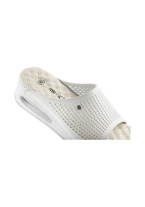 Resim Muya Rive Anatomik Air Max Tabanlı Topuk Dikeni Kadın Terlik Beyaz 