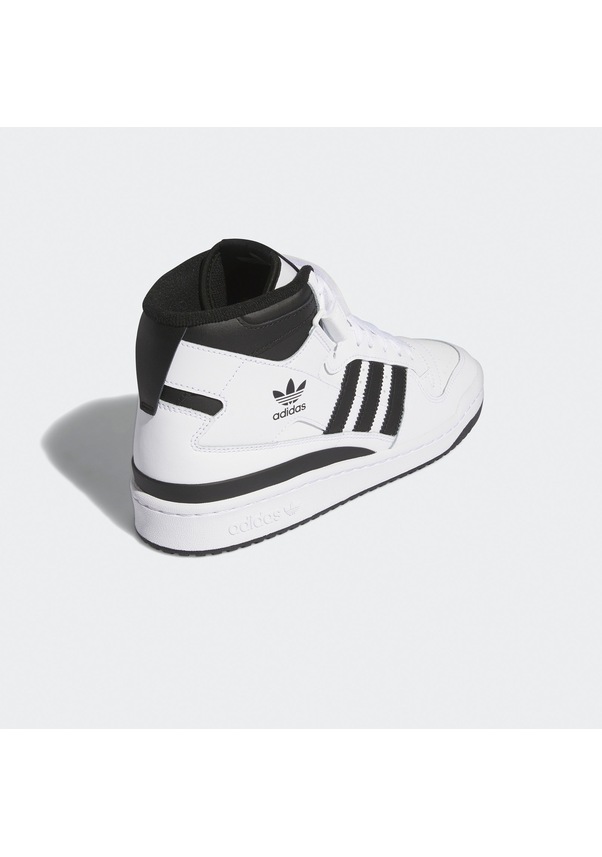 Resim Adidas Forum Mid Kadın Beyaz Spor Ayakkabı Düz Ig3756 Beyaz 