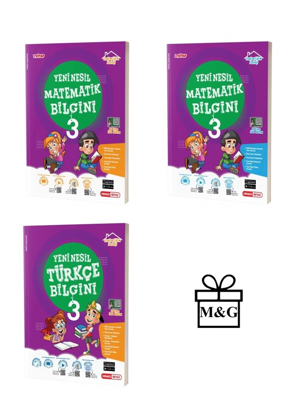 3.Sınıf Yeni Nesil Matematik 1-2 Ve Türkçe Bilgini Fiyatları Ve Özellikleri