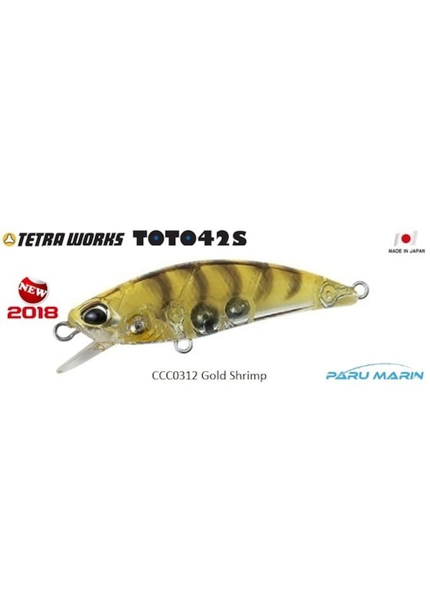 Leurre De Pêche DUO Tetra Works Toto 42S - 4.2cm, 2.8g, Coulant - Fabriqué Au Japon - Neuf