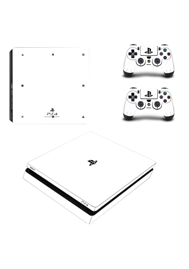 Beyaz Arkaplan Playstation 4 Slim Kasa Sticker Kaplama Fiyatları ve Özellikleri