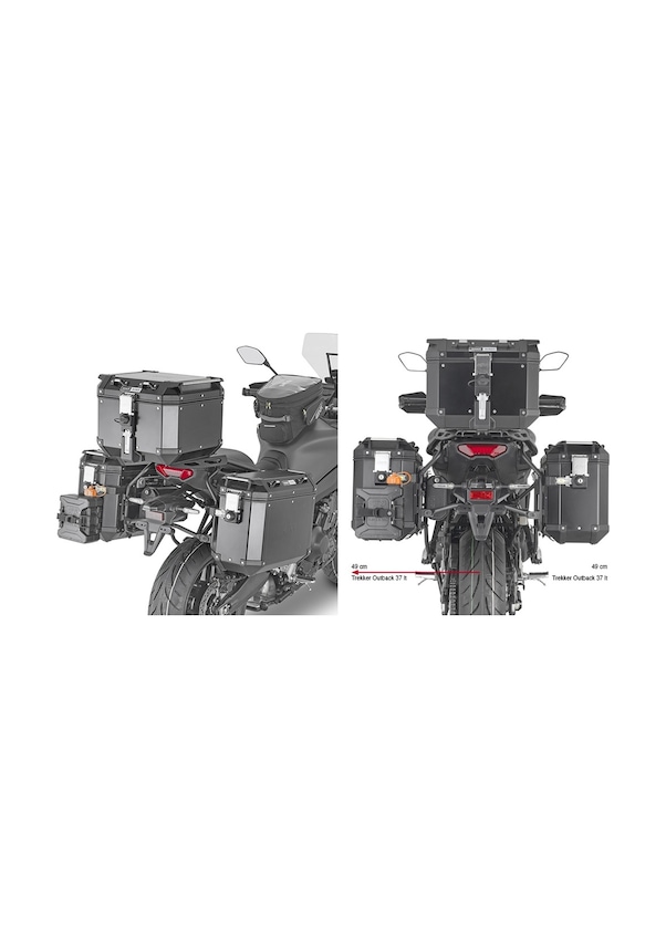 Sacs Intérieurs Souples Yamaha Tracer 9 / GT (2021-2023) Valises Tour City – Bleu/Noir, 2 Pièces