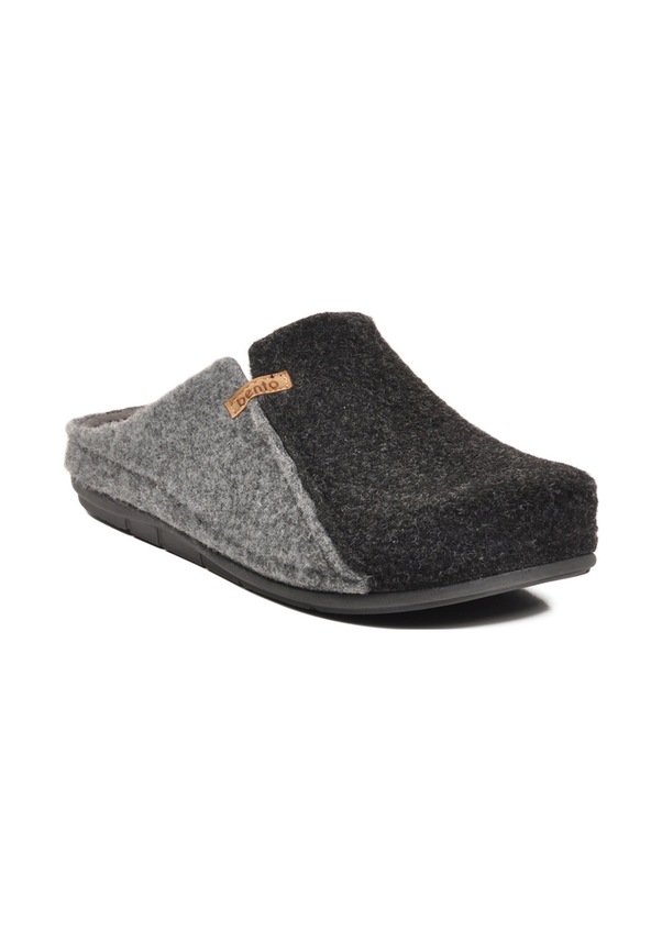 Resim Siyah Anatomik Keçe Erkek Ev Terlik K-63.007 M Siyah 