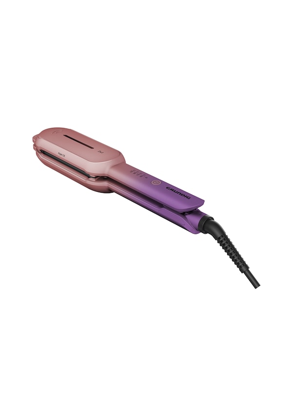 Resim Grundig Hs 8331 Botanika Twist 2in1 Saç Düzleştirici Ve Wag Maşası Pembe 