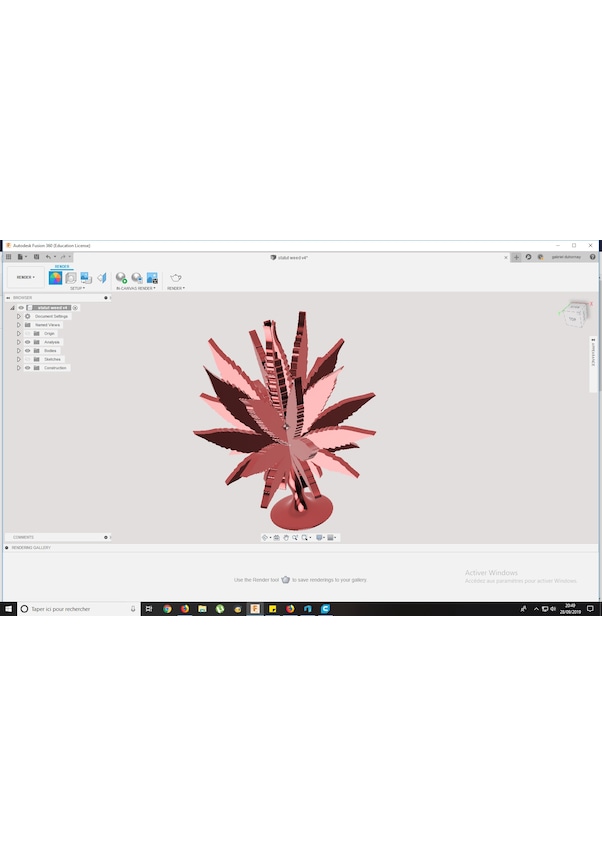 Resim Opencart Kenevir Yaprağı Heykeli Sadece Plastik Aparattır 