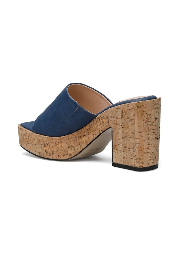 Resim Nine West Garba 2Fx Kadın Topuklu Terlik-Lacivert 