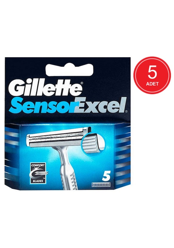 Gillette Sensor Excel Yedek Başlık 5 x 5'li
