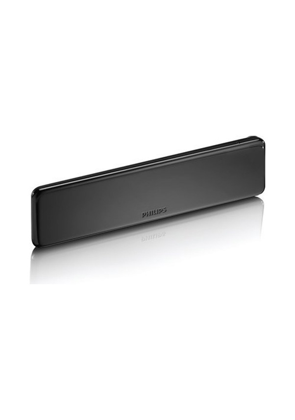 Antenne TV Intérieur Philips SDV5225 - Amplificateur 38dB Avec Filtre Anti-4G/GSM - Design Plat - Réception Numérique Optimale