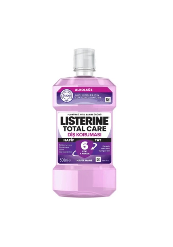 Listerine Total Care Diş Koruması Alkolsüz 6 Etki 1 Arada Ağız Bakım Suyu 500 ML