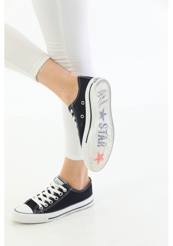 Resim Everest Keten All Star Şeffaf Taban Günlük Spor Ayakkabı Lacivert 