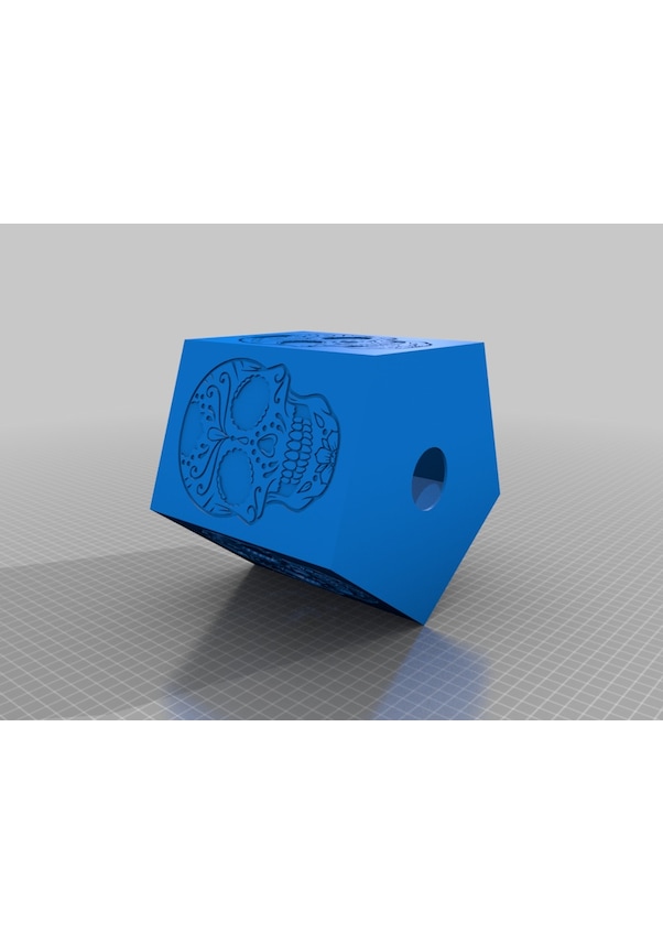 Resim Opencart Şeker Kafatası Abajur Sadece Plastik Aparattır 