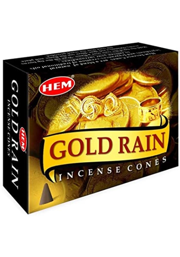 Hem Tütsü Gold Rain Konik Tütsü 10'lu ZV6209 Hem Tütsü Gold Rain Konik Tütsü 10'lu ZV6209