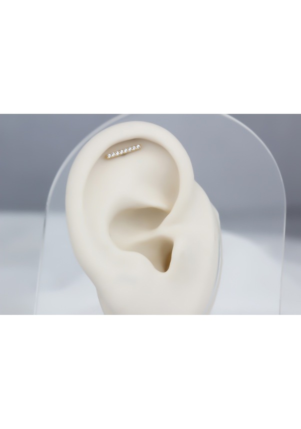 Glorria Altın Çizgi Helix Piercing (540178517) ZN6952