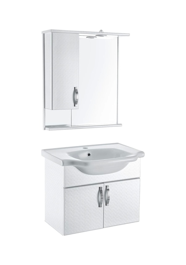 Muhteşem Duvara Monte Banyo Dolapları modeli dekorasyonu