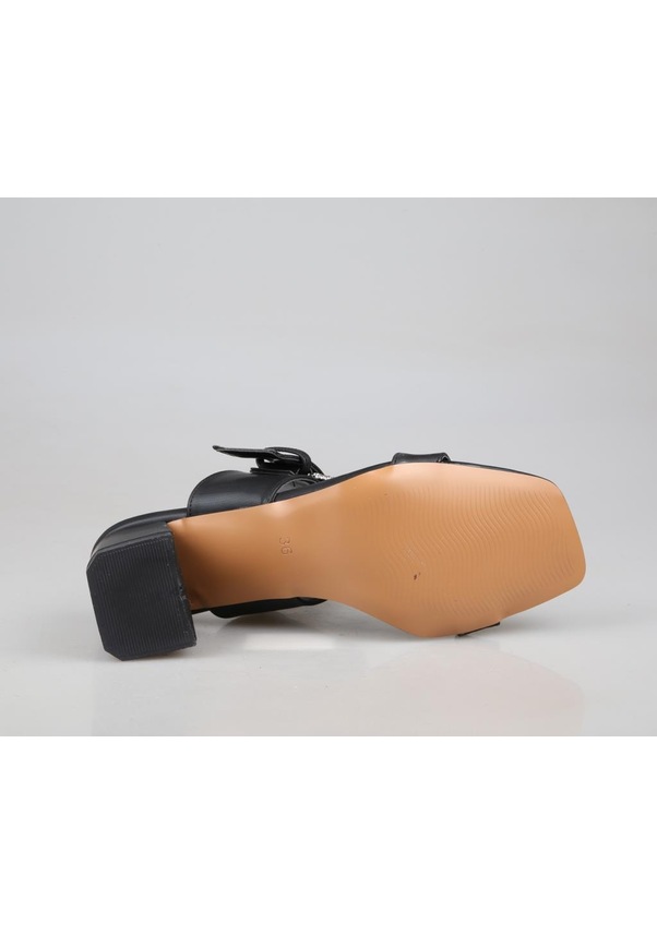 Resim Miss Park Moda K6000 Topuklu Siyah Kadın Terlik Siyah 