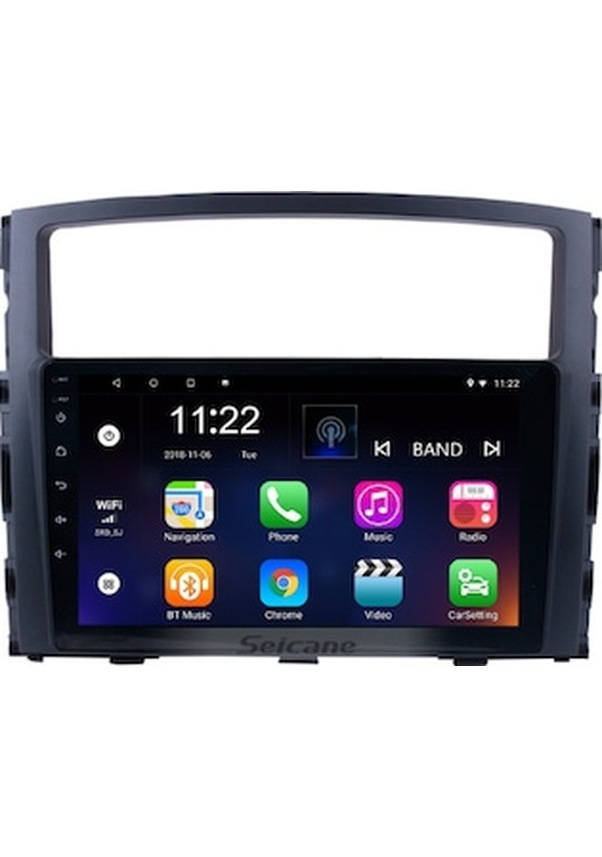 Emblema Per Auto Mitsubishi Pajero 2006-2011, Stemma ABS Per Cofano Anteriore E Posteriore, Adesivo, Colore Cromato, 12,5x11 Cm