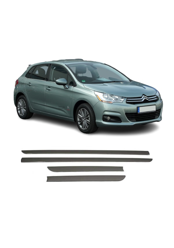 Agtuning Citroen C4 HB Krom Yan Kapı Çıtası 2010-2020 Paslanmaz Çelik ...