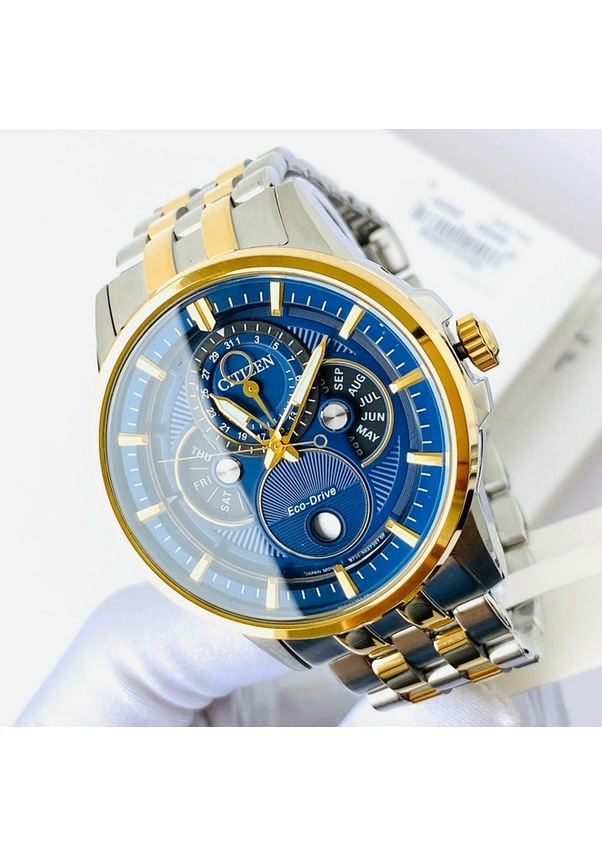 Citizen Ecodrive Calendrier Dual Tone Moonphase Erkek Kol Saati Bu0054