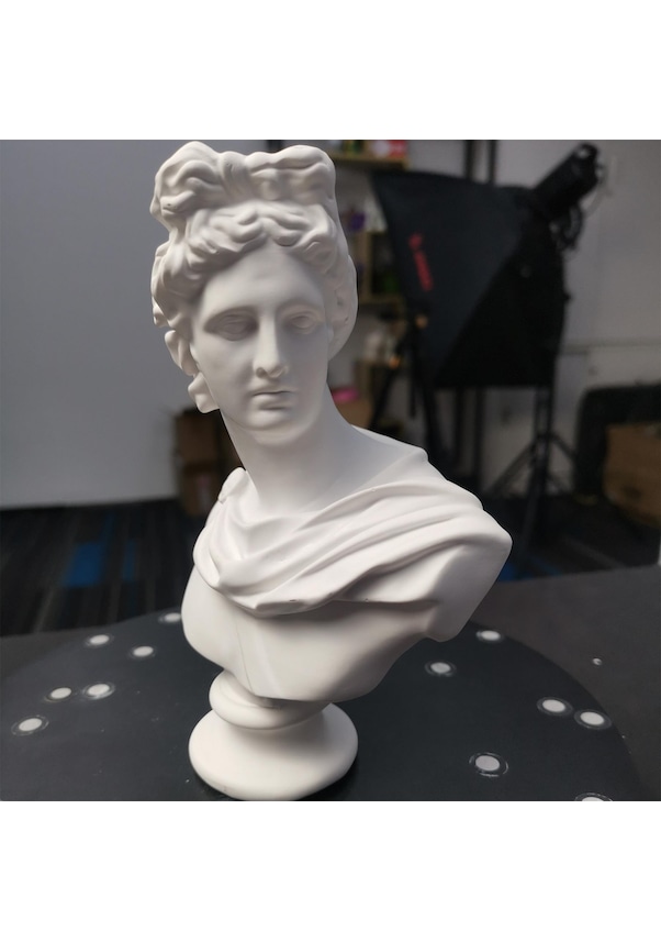 Resim Opencart Apollo Heykeli Revopoint Pop Tarafından Üretilmiştir Sadece Plastik Aparattır 