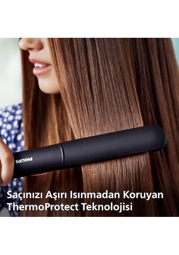 Resim Philips Essential ThermoProtect Keratin Katkılı Seramik Saç Düzleştirici BHS375/00 