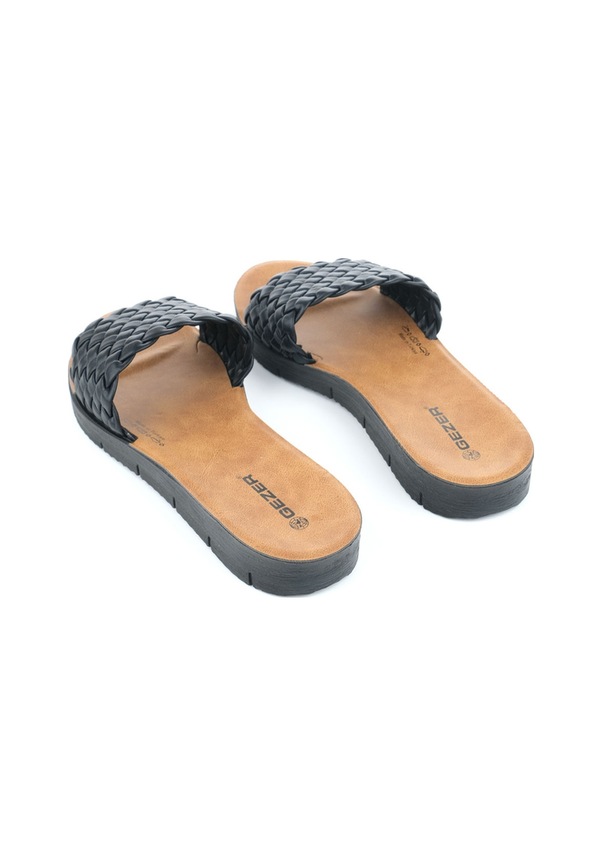 Resim Gezer Yazlık Suni Deri Kadın Terlik Gt1yzm.14547.00.010.0c Siyah 