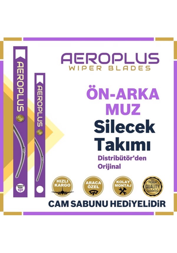 Aeroplus Seat Ateca Ön Arka Muz Silecek Takımı 2016-2021 Aeroplus Seat Ateca Ön Arka Muz Silecek Takımı 2016-2021