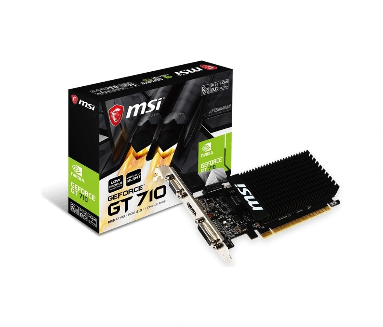 Resim Msı Vga Gt 710 2gd3h Lp Gt710 2gb Ddr3 64b Dx12 Pcıe 3.0 X16 1xvga 1xdvı 1xhdmı Ekran Kartı 