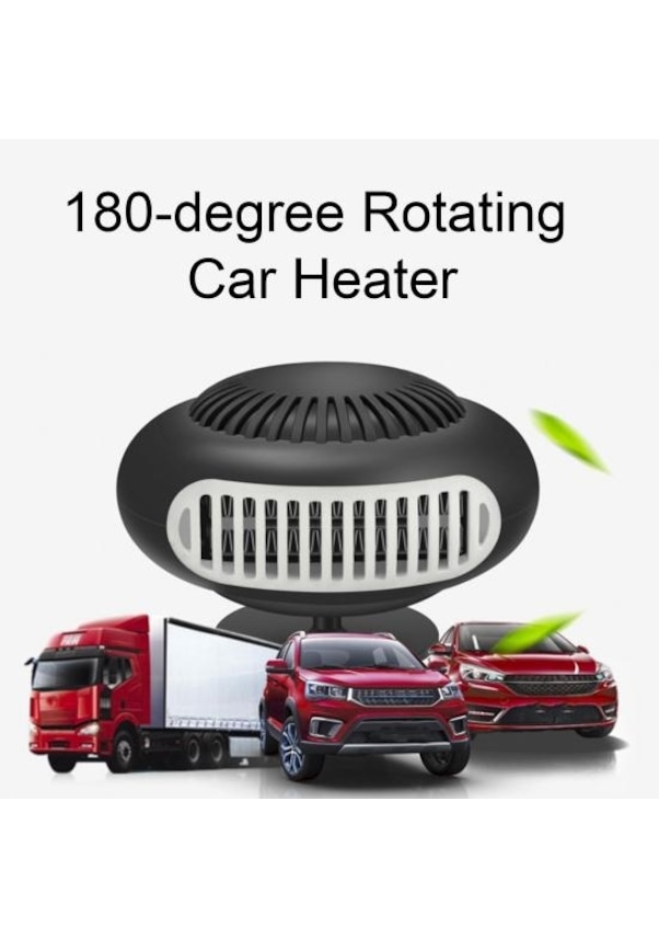 Resim 360 Derece Döner Tabanlı Oto Isıtıcı Tak Ve Çalıştır Hızlı Isıtma Düşük Gürültü Taşınabilir Küçük Boyutlu Araç İçi Isıtıcı 12v 