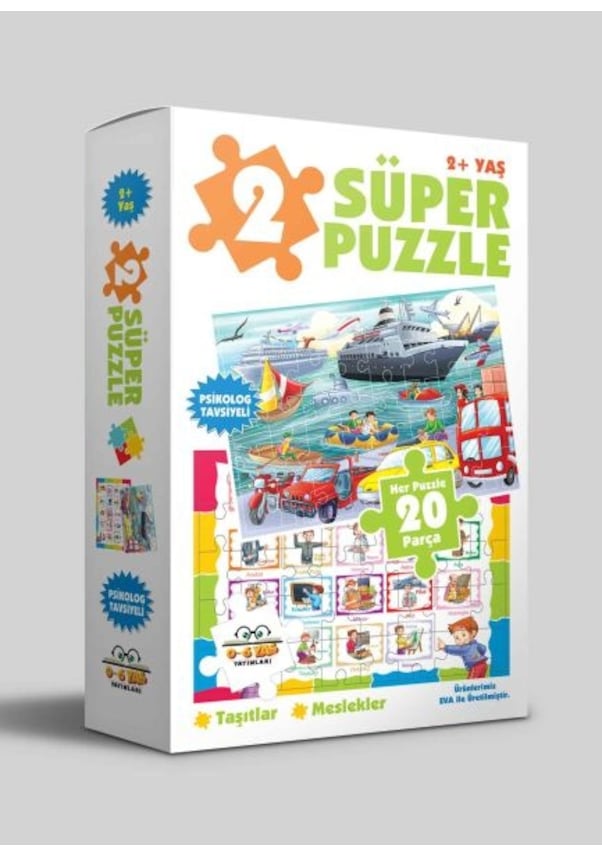 Resim 2 Süper Puzzle - Taşıtlar - Meslekler 2+ Yaş N11.33794 