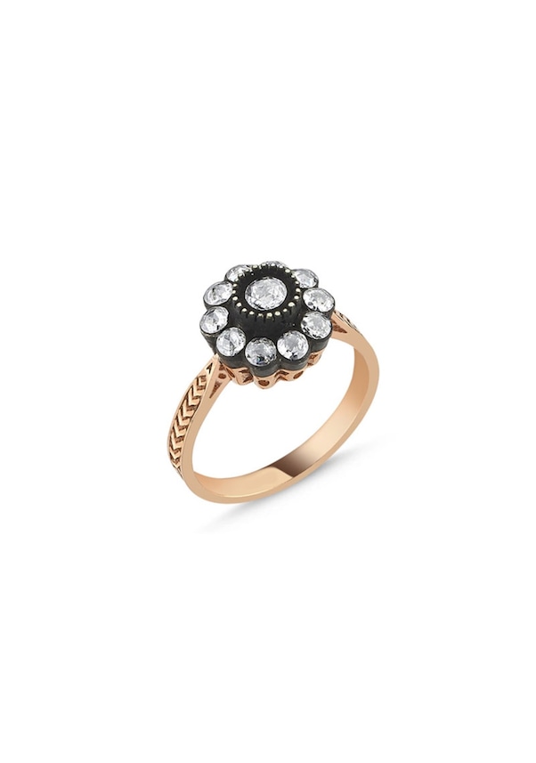 0.45Ct Elmas Gül Model Yüzük