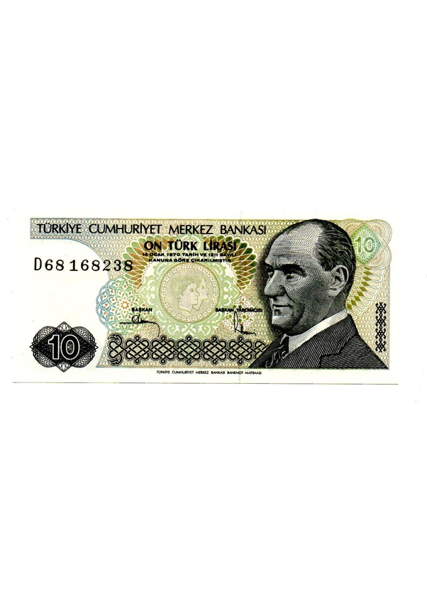 10 Lira 7.Emisyon 2.Tertip D68 168238 (wb0260)