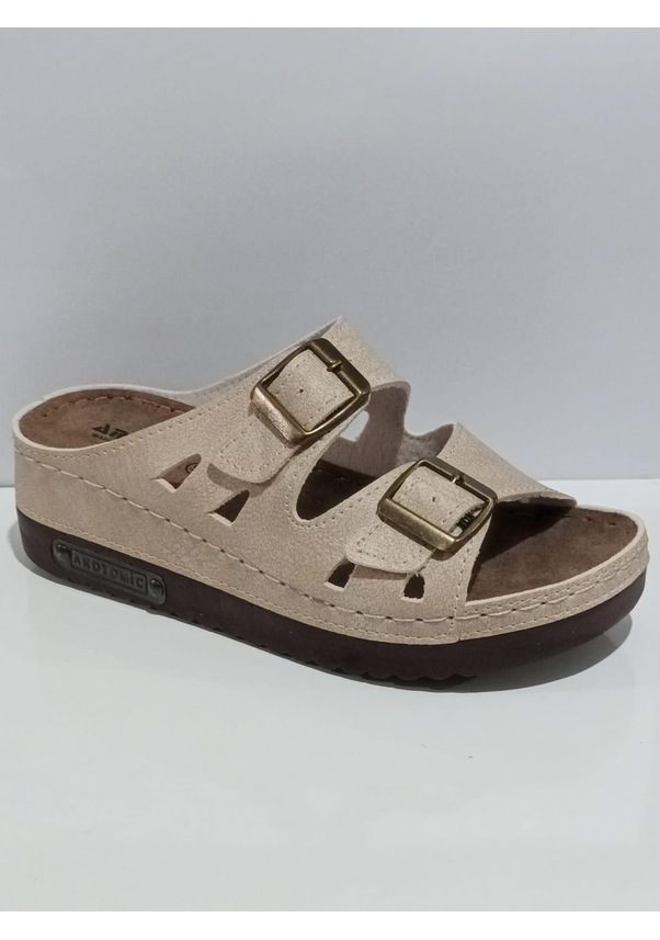 Resim Aryan 07-043 Anatomic Kadın Dolgu Topuk Terlik Siyah 