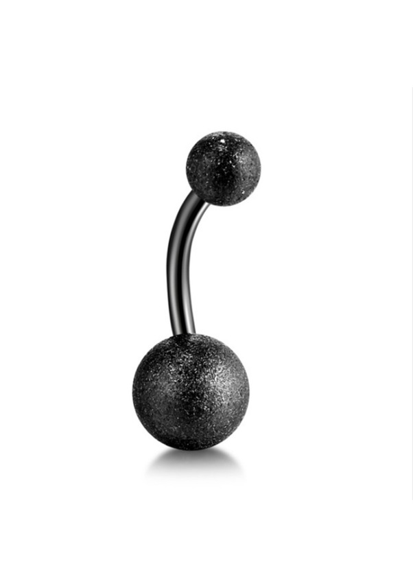 Siyah Renk 8Mm Top Uçlu Paslanmaz Çelik Göbek Piercing P455B Siyah Renk 8Mm Top Uçlu Paslanmaz Çelik Göbek Piercing P455B
