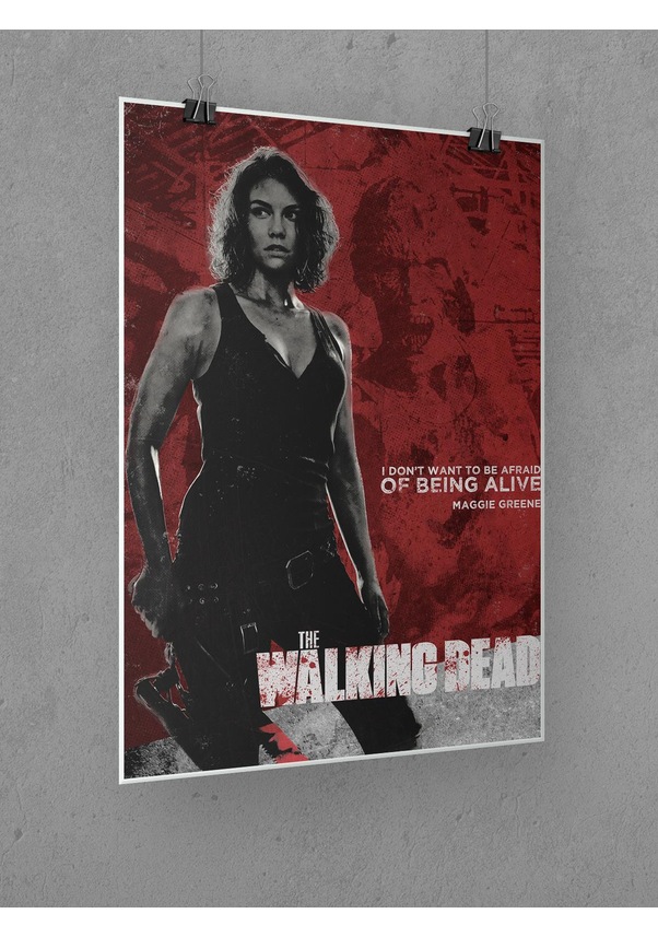 The Walking Dead Poster 45x60cm Maggie Afiş Kalın Poster Kağıdı Dijital Baskı Fiyatları Ve 0432