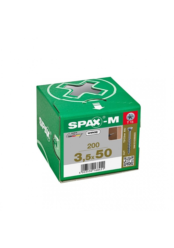 Spax M SPAX-M, 3,5 x 50 mm, 200 Adet, Yarım Dişli, Havşa Başlı Fiyatları ve ...