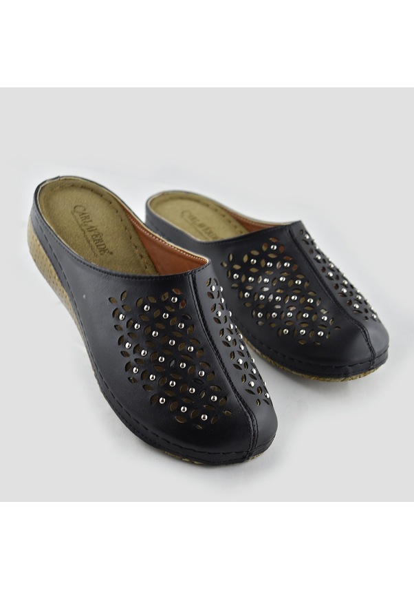 Resim 8670 Carlaverde Tam Ortopedik Kapalı Siyah Kadın Terlik Kapalı Terlik Siyah 