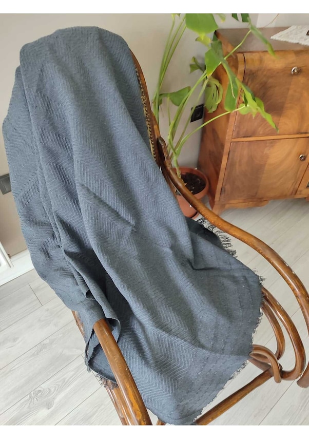 Resim Koltuk Örtüsü Balıksırtı Desenli Bej 