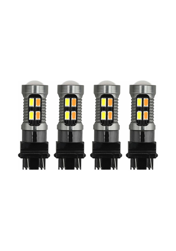 UPXSXT 2Pcs 3157 T25 P27/7W LED Bulbs Amber For Turn Signal - View #7